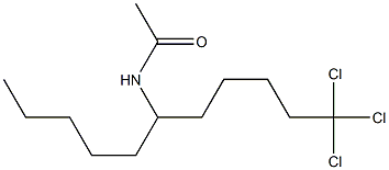 6-acetamido-1,1,1-trichloroundecane 结构式