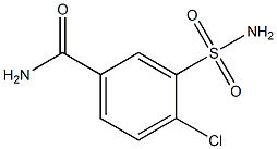 4-chloro-3-sulfamoyl-benzenecarboxamide 结构式