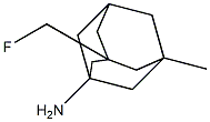 1-amino-3-fluoromethyl-5-methyladamantane 结构式