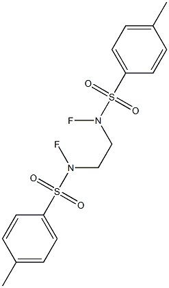 1,2-bis(N-fluoro-p-toluenesulfonamido)ethane 结构式