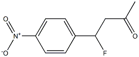 4-fluoro-4(p-nitrophenyl)-2-butanone 结构式