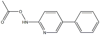 2-acetoxyamino-5-phenylpyridine 结构式