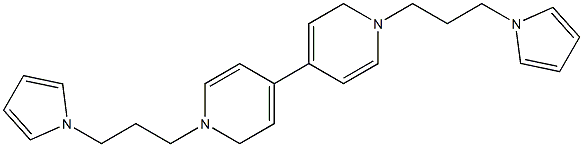 N,N'-di(3-pyrrol-1-ylpropyl)-4,4'-bipyridine 结构式