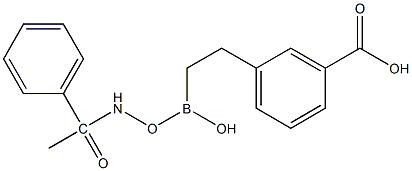 1-phenylacetamido-2-(3-carboxyphenyl)ethylboronic acid 结构式