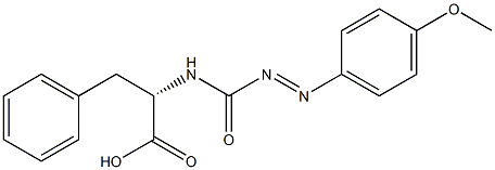 N-(4-methoxyphenylazoformyl)phenylalanine 结构式