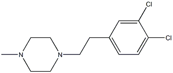 1-(2-(3,4-dichlorophenyl)ethyl)-4-methylpiperazine 结构式