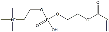 2-acryloyloxyethyl phosphorylcholine 结构式