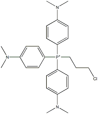 3-chloropropyltris(4-dimethylaminophenyl)phosphonium 结构式