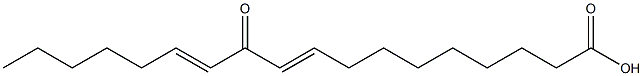 11-keto-9(E),12(E)-octadecadienoic acid 结构式