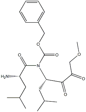 carbobenzyloxy-leucinyl-leucinyl methoxymethyl ketone 结构式