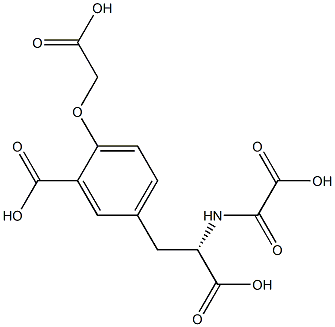 N-carboxycarbonyl-3-(4-(carboxymethoxy)-3-carboxyphenyl)alanine 结构式