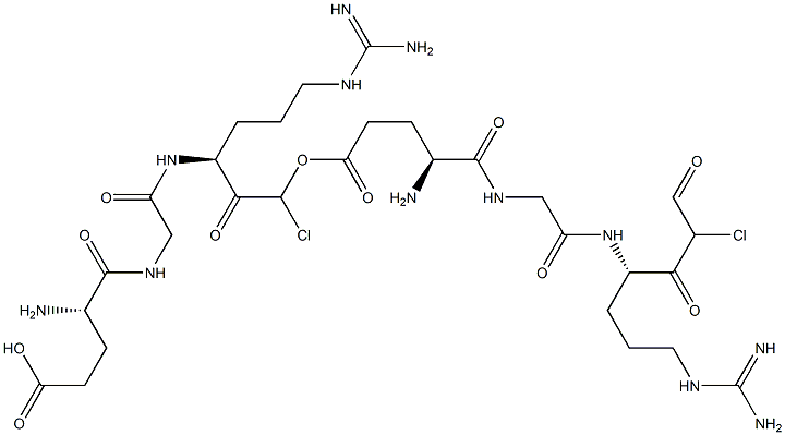 glutamyl-glycyl-arginyl-chloromethyl ketone 结构式