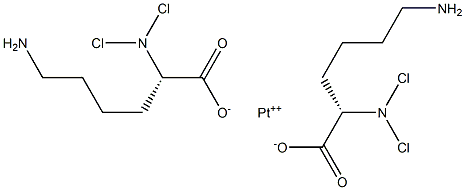 dichloro(lysine)platinum(II) 结构式