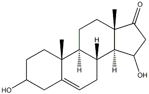 3,15-dihydroxy-5-androsten-17-one 结构式