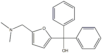 5-(dimethylaminomethyl)-alpha,alpha-diphenylfurfuryl alcohol 结构式