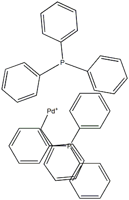 benzyl-bis(triphenylphosphine)palladium(II) 结构式