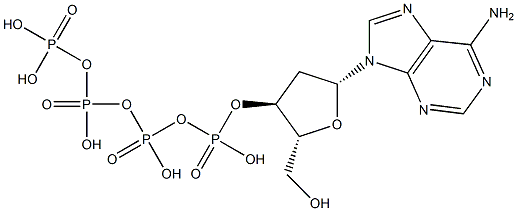 2'-deoxyadenosine 3'-tetraphosphate 结构式