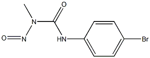 1-METHYL-1-NITROSO-3-(PARA-BROMOPHENYL)UREA 结构式