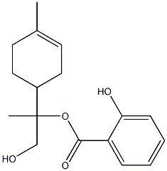 PARA-MENTH-1-ENE-8,9-DIOLSALICYLATE 结构式