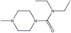 DIETHYLCARBAMYL-4-METHYLPIPERAZINE 结构式