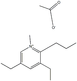 3,5-DIETHYL-1-METHYL-2-PROPYLPYRIDINIUMACETATE 结构式