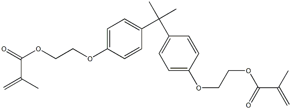 2,2-BIS(4-(2-METHACRYLOYLOXYETHOXY)-PHENYL)PROPANE 结构式