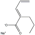 SODIUM2-PROPYLPENTA-2,4-DIENOATE 结构式