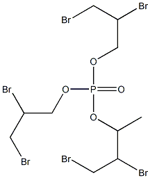 METHYLTRIS(2,3-DIBROMOPROPYL)PHOSPHATE 结构式