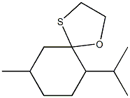 (-)-MENTHONEETHYLENETHIOKETAL 结构式