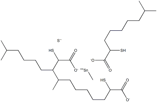 MONOMETHYLTINTRIS(ISOOCTYLTHIOGLYCOLATE)SULPHIDE 结构式