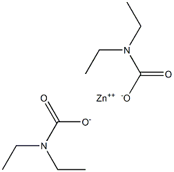 ZINCDIETHYLCARBAMATE 结构式