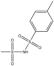 N-METHANESULPHONYL-PARA-TOLUENESULPHONAMIDE 结构式