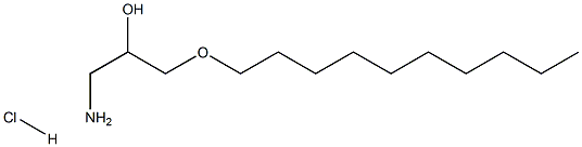 3-DECYLOXY-2-HYDROXY-1-AMINOPROPANEHYDROCHLORIDE 结构式