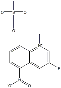 3-FLUORO-N-METHYL-5-NITROQUINOLINIUMMETHANESULPHONATE 结构式