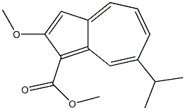 METHYL-7-ISOPROPYL-2-METHOXYAZULENE-1-CARBOXYLATE 结构式