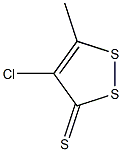 4-CHLORO-5-METHYL-3H-1,2-DITHIOLE-3-THIONE 结构式