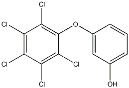 3-(2,3,4,5,6-PENTACHLOROPHENOXY)PHENOL 结构式