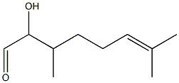 L-HYDROXYCITRONELLAL 结构式