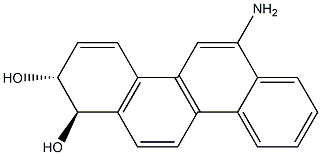 TRANS-1,2-DIHYDROXY-1,2-DIHYDRO-6-AMINOCHRYSENE 结构式