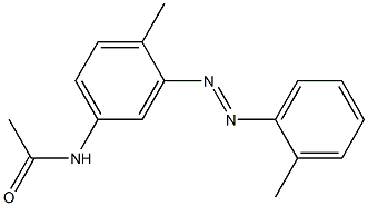 MONOACETYLAMINOAZOTOLUENE 结构式