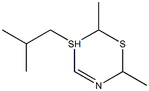 DIMETHYLISOBUTYLDIHYDRO-1,3,5-DITHIAZINE 结构式