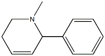 (RS)-1-METHYL-2-PHENYL-1,2,5,6-TETRAHYDROPYRIDINE 结构式