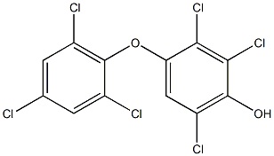 2,3,6-TRICHLORO-4-(2,4,6-TRICHLOROPHENOXY)PHENOL 结构式