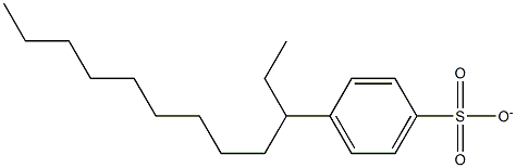 3-PHENYLDODECANE-PARA-SULPHONATE 结构式