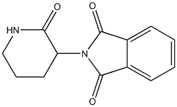 PHTHALIMIDE,N-(2-OXO-3-PIPERIDYL)- 结构式