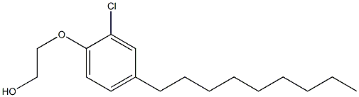 2-CHLORO-4-NONYLPHENYL2-HYDROXYETHYLETHER 结构式