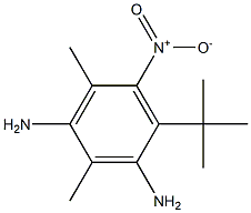 2,4-DIAMINO-1-TERT-BUTYL-3,5-DIMETHYL-6-NITROBENZENE 结构式