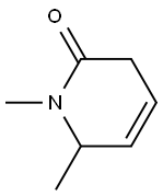 N-METHYL-6-METHYL-3,6-DIHYDRO-2-PYRIDONE 结构式