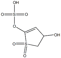 4-HYDROXYSULPHOLENE-2-SULPHATE 结构式