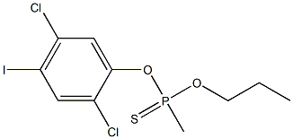 O-(2,5-DICHLORO-4-IODOPHENYL)O-PROPYLMETHYLPHOSPHONOTHIONATE 结构式